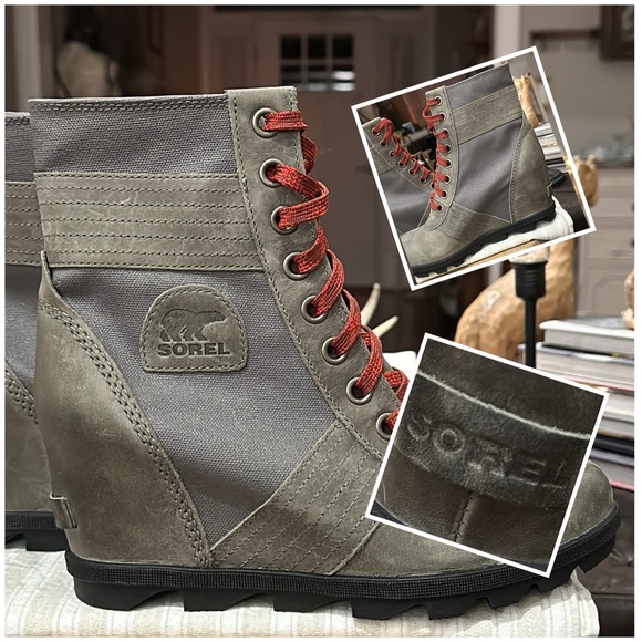 Sorel Shoes - Sorel Women’s Lexie Wedge Lug Sole Bootie in Quarry Gray, Size 10. NWOB, Unworn